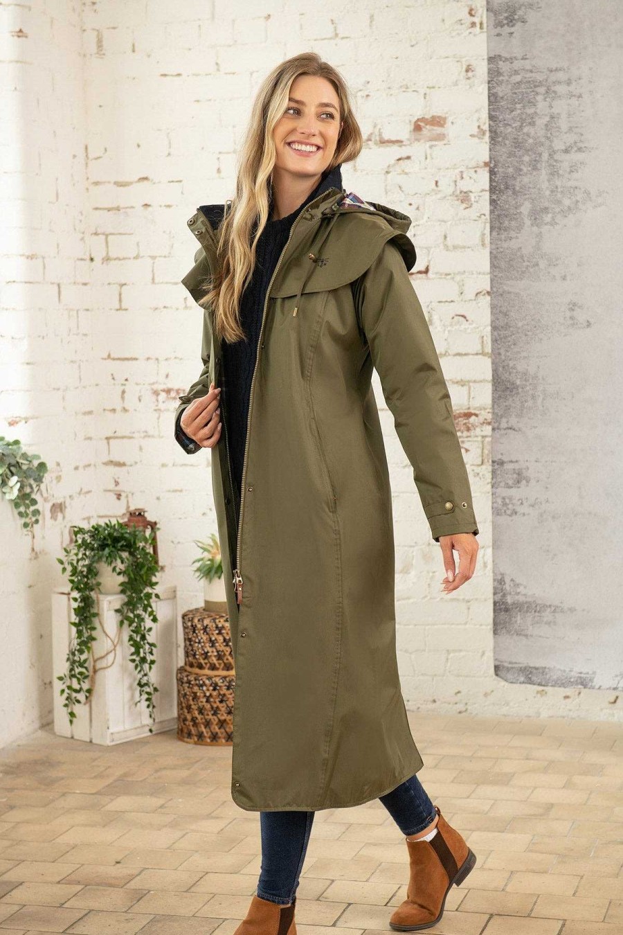 Coats & Jackets | Lighthouse Outback Full Length Waterproof Raincoat In Fern