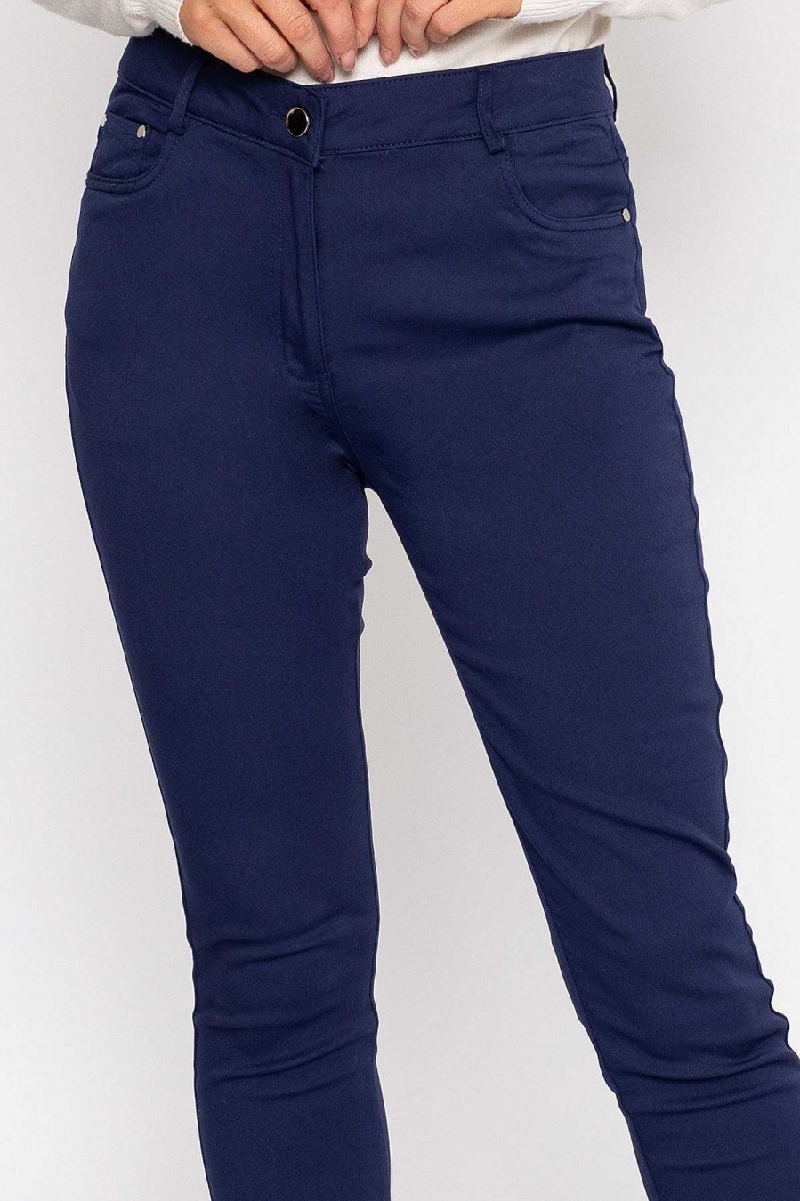 Jeans & Trousers | Voulez Vous Strech Trousers In Navy