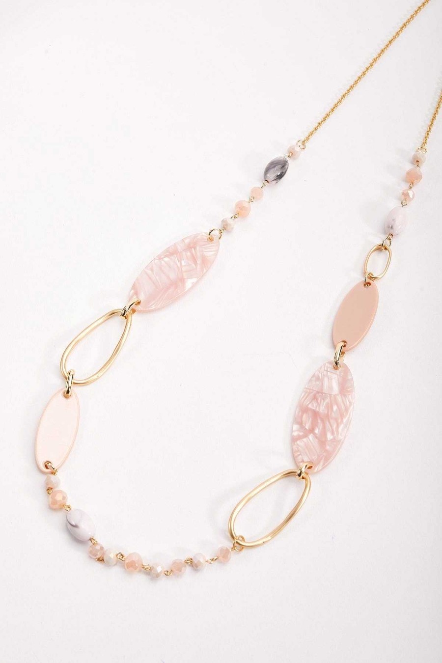 Classic Fashion | Soul Jewellery Pink Tortoise Link Necklace