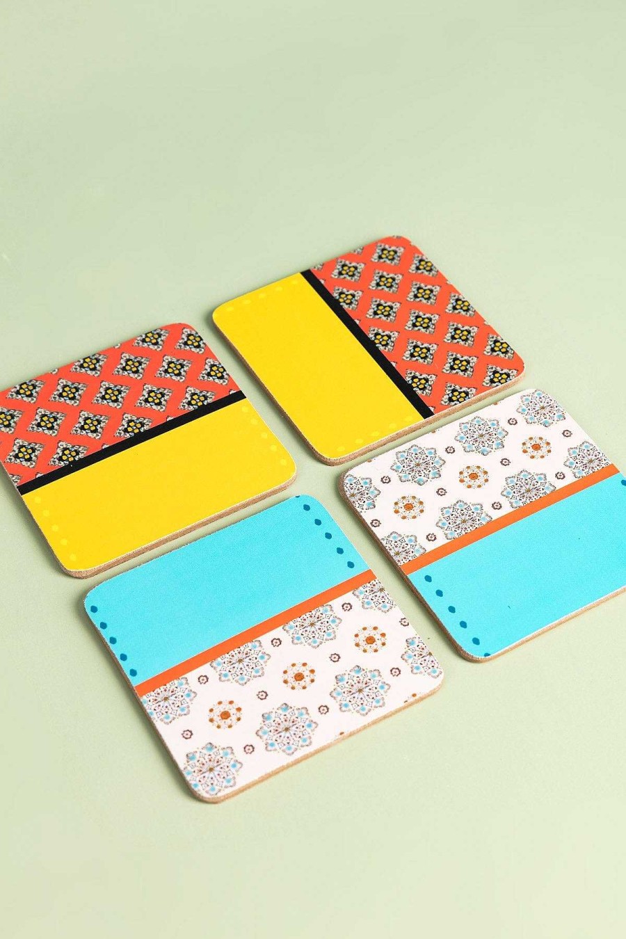 Homeware | Eclectic Set Of 6 Eclectic Coasters