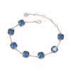 Boxed Gifts | Tipperary Crystal Jewellery Maureen Ohara Blue Cushion Stone Rose Gold Bracelet