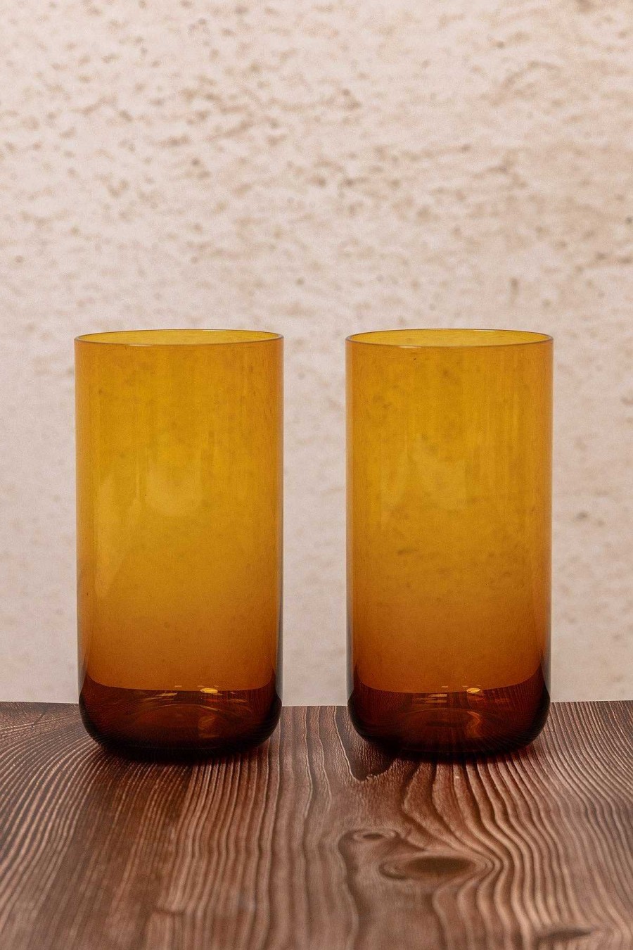 Homeware | Heritage Amber Glass Hiball Set Of 2