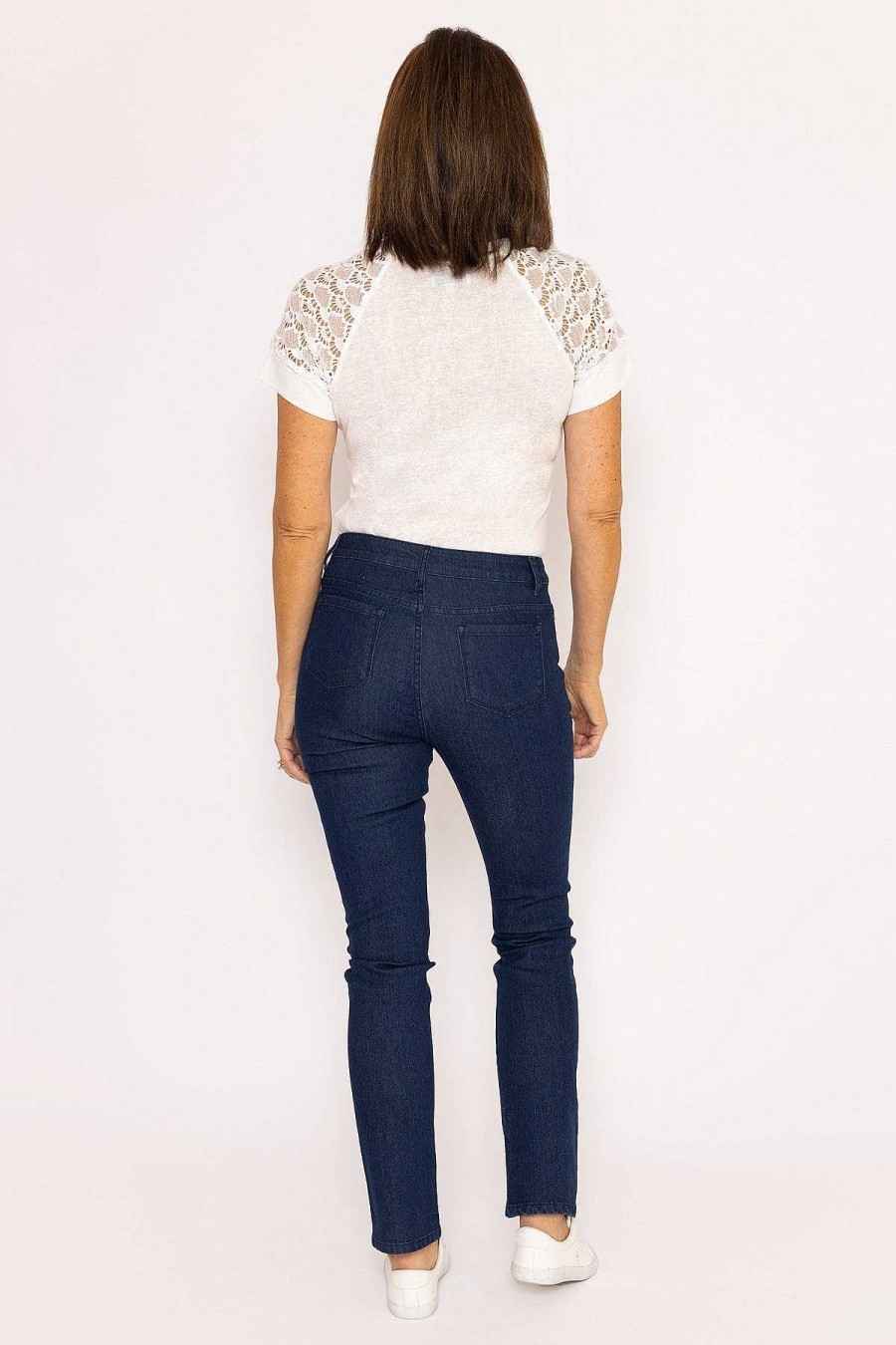 Jeans & Trousers | Voulez Vous Denim Jeans With Stitch Detail In Navy