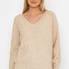 Jumpers & Cardigans | J'aime la Vie Pearl Back Knit In Beige