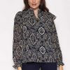 Tops & Blouses | Rowen Avenue Paisley Blouse In Navy