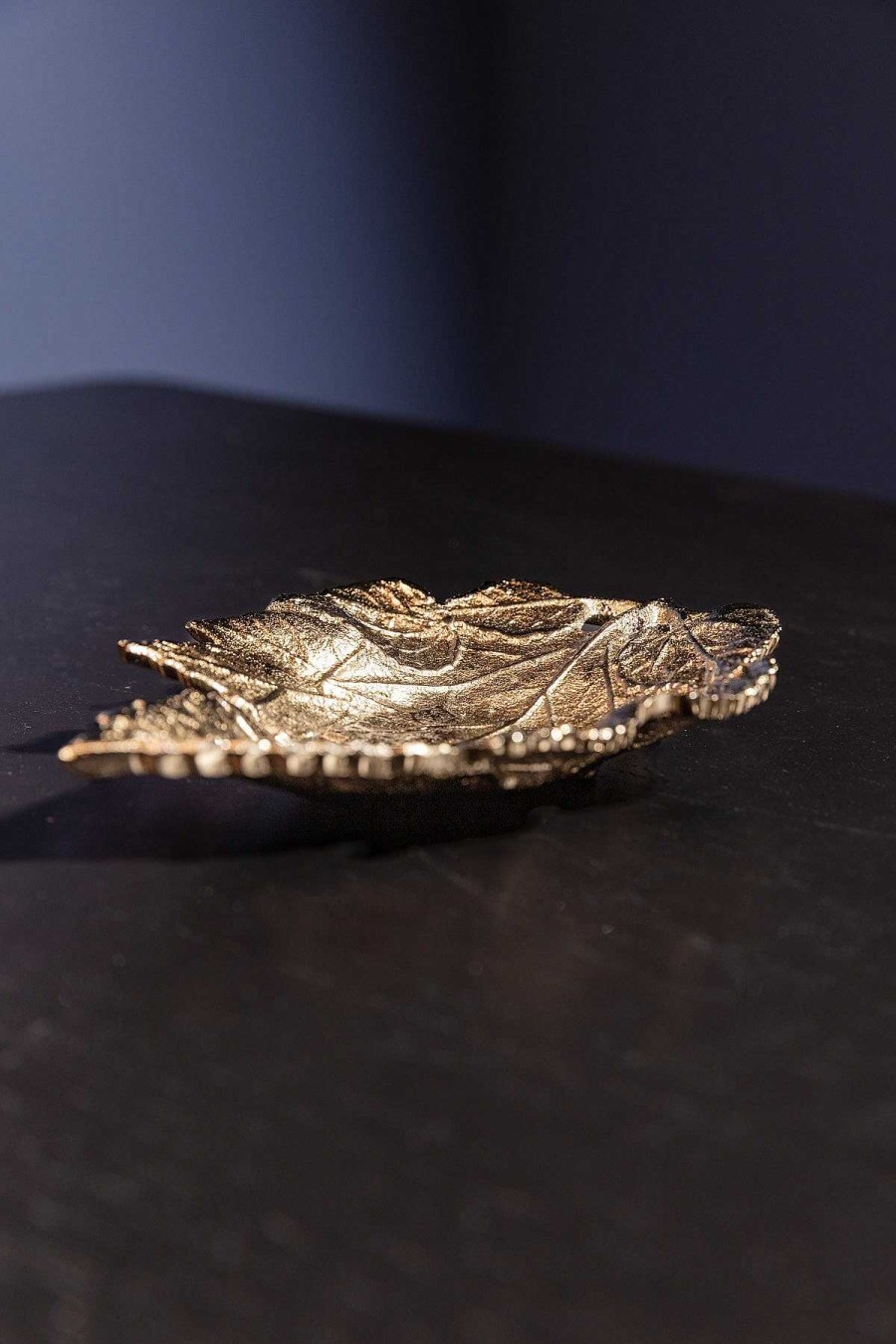 Homeware | Atticus & Stone Antique Brass Leaf Platter