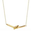 Necklaces | Knight & Day Gold Russian Knot Bar Necklace