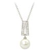 Boxed Gifts | Tipperary Crystal Jewellery Pearl Pendant With Stones In Silver