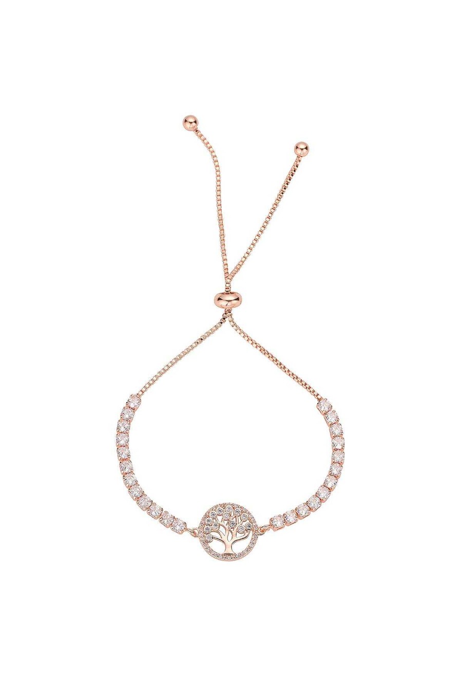 Boxed Gifts | Knight & Day Rose Gold Tree Of Life Bracelet