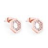 Boxed Gifts | Tipperary Crystal Jewellery Bee Hexagonal Stud Earrings