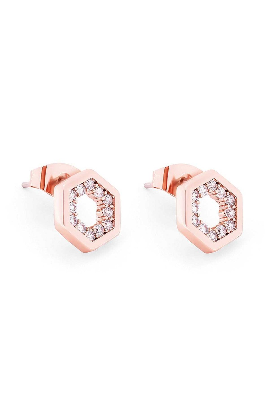 Boxed Gifts | Tipperary Crystal Jewellery Bee Hexagonal Stud Earrings