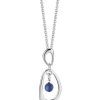 Boxed Gifts | Newbridge Silverware Jewellery Blue Stone Droplet Pendant