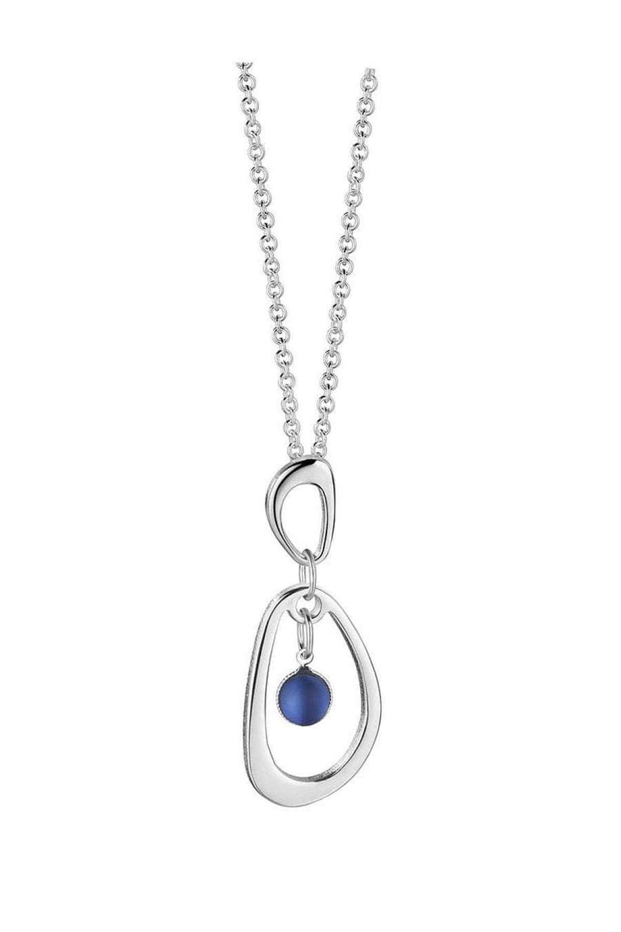 Boxed Gifts | Newbridge Silverware Jewellery Blue Stone Droplet Pendant