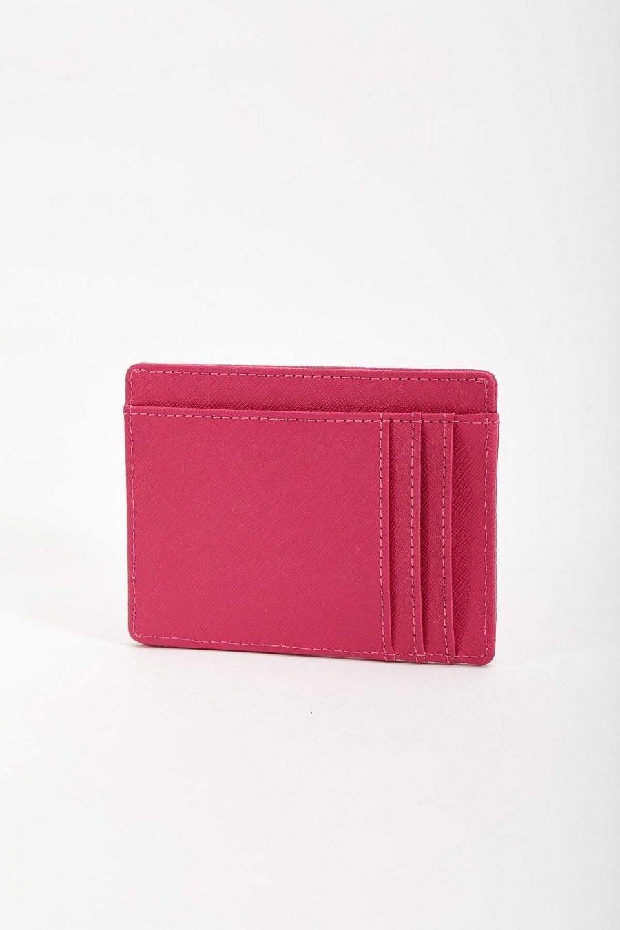 Accessories | SOUL Accessories Leather Card Holder In Fuchsia