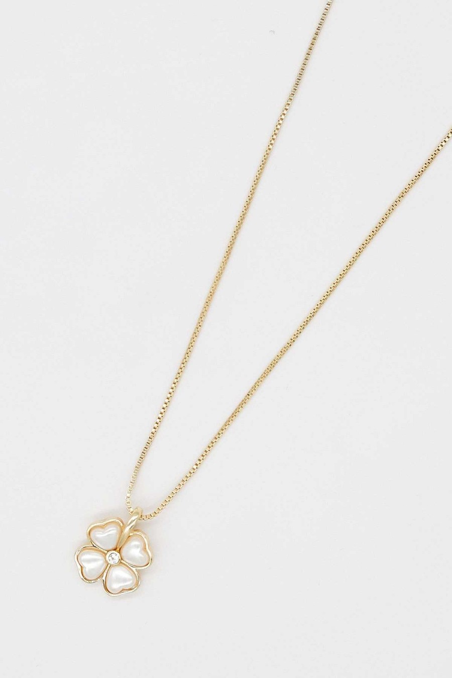 Necklaces | Joularie Flower Necklace In Gold