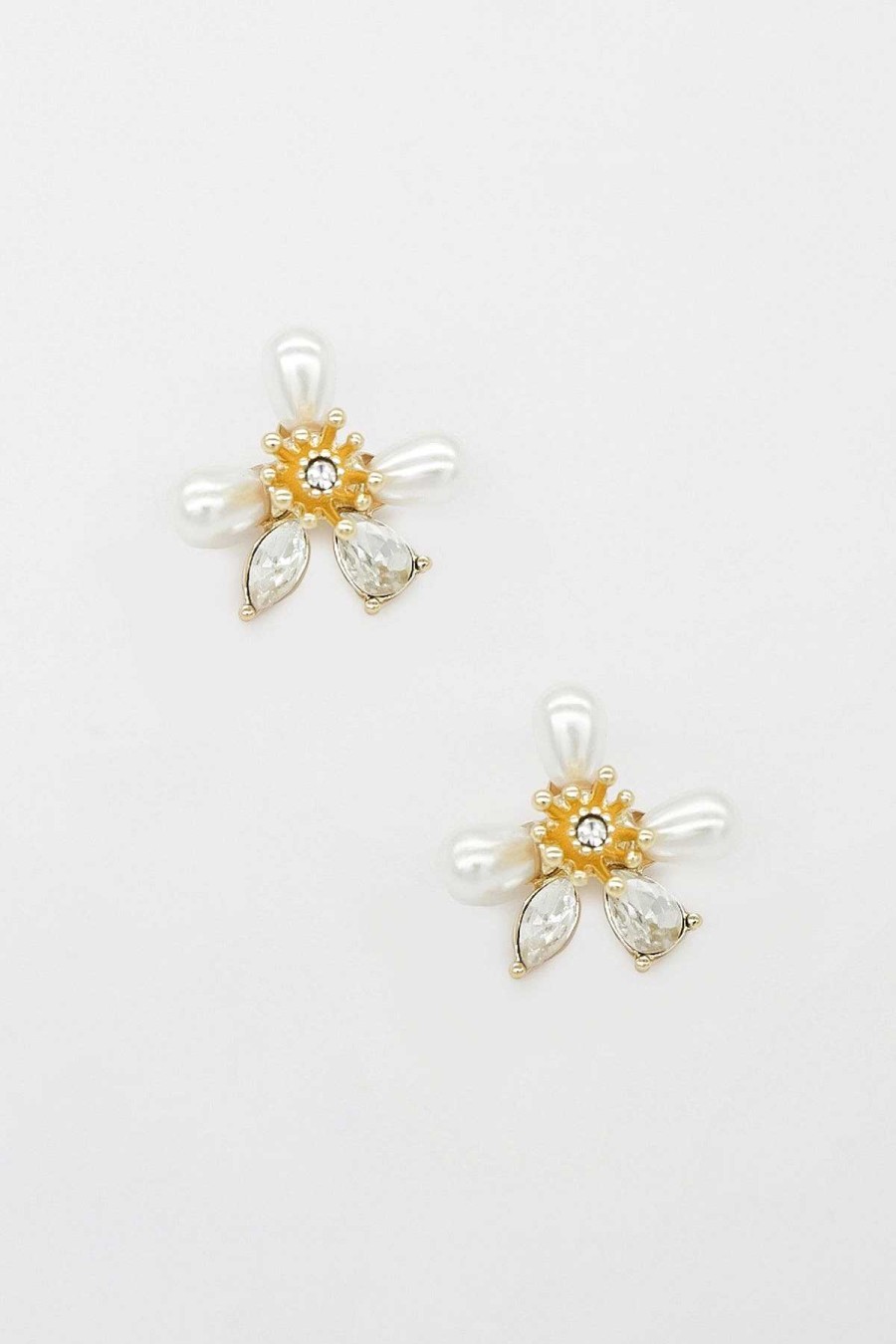 Earrings | Joularie Daisy Earrings In Gold