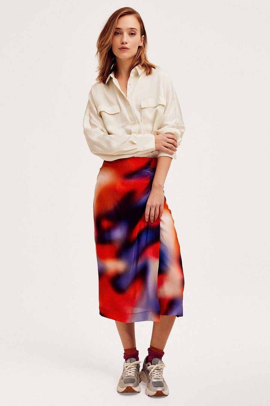 Skirts & Shorts | Cks Fashion Skittle Midi Skirt In Multi Print