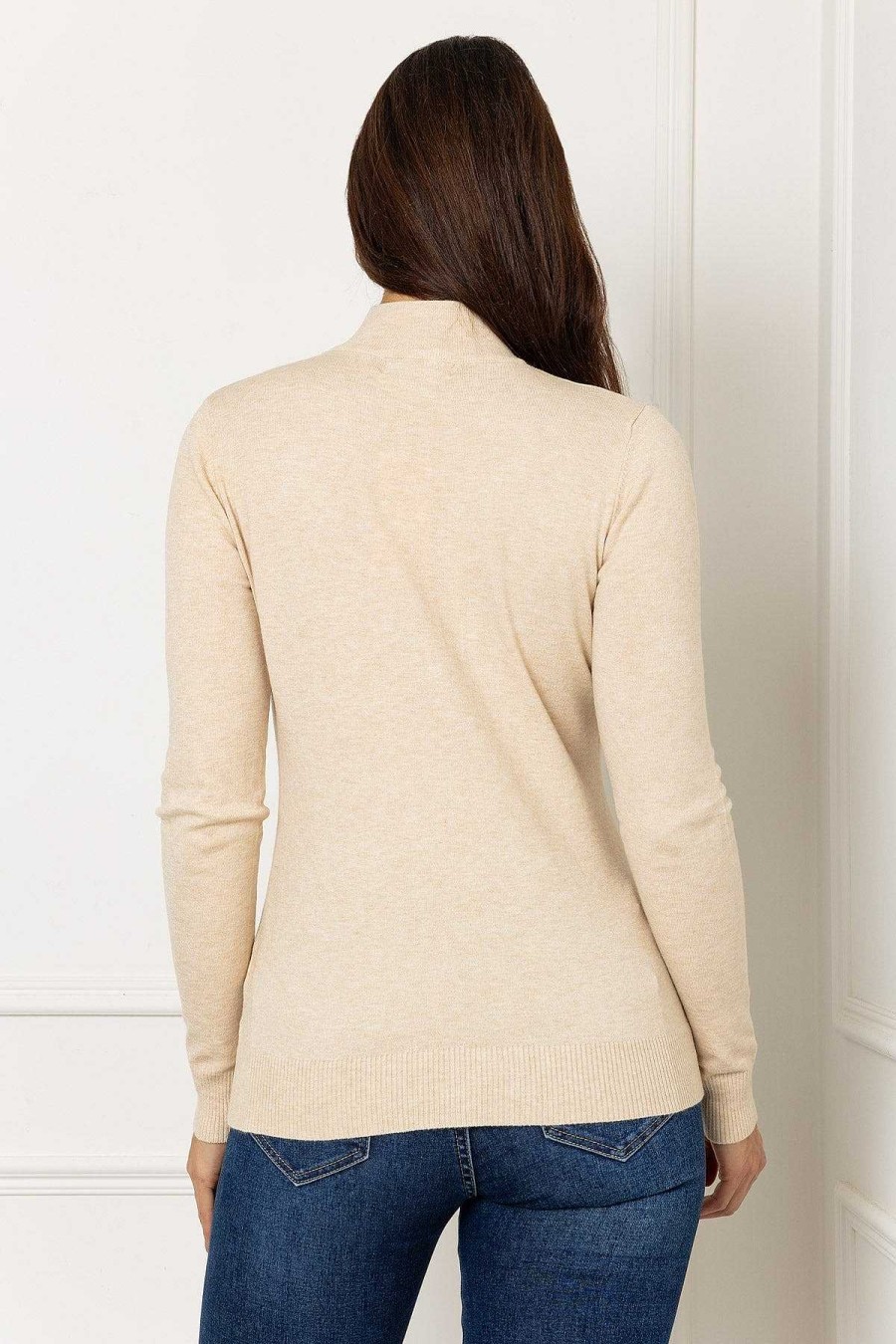 Jumpers & Cardigans | J'aime la Vie Turtleneck Knit In Beige