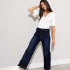 Jeans & Trousers | Kelly & Grace Weekend Wide Leg Denim Jeans In Indigo