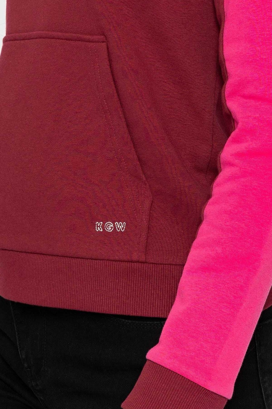 Hoodies & Sweatshirts | Kelly & Grace Weekend Pink 1/4 Zip Pocket Sweatshirt