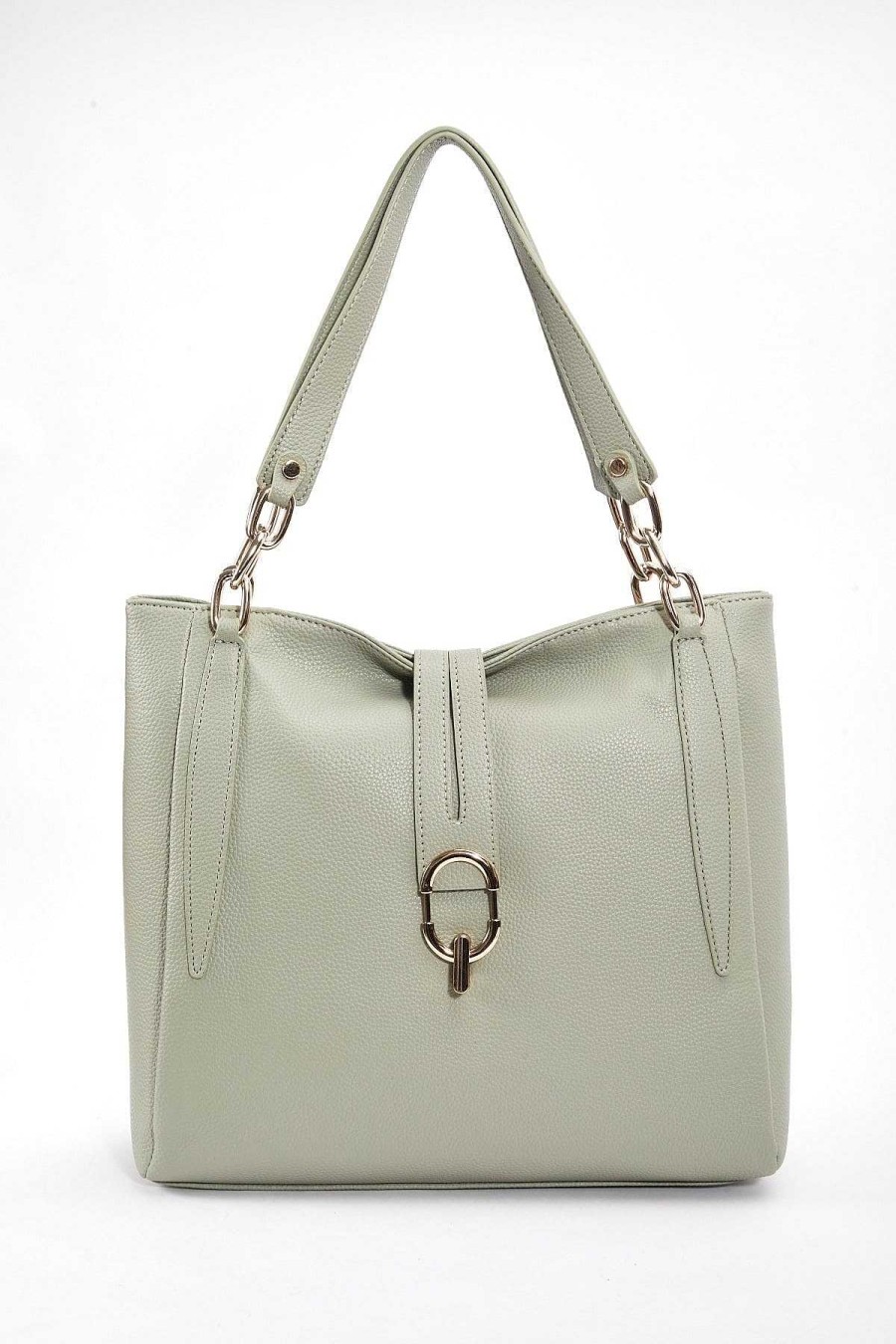 Accessories | SOUL Accessories Chain Detail Tote In Sage Green