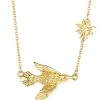 Boxed Gifts | Newbridge Silverware Jewellery Gold Plated Necklace With Bird And Sun Charm