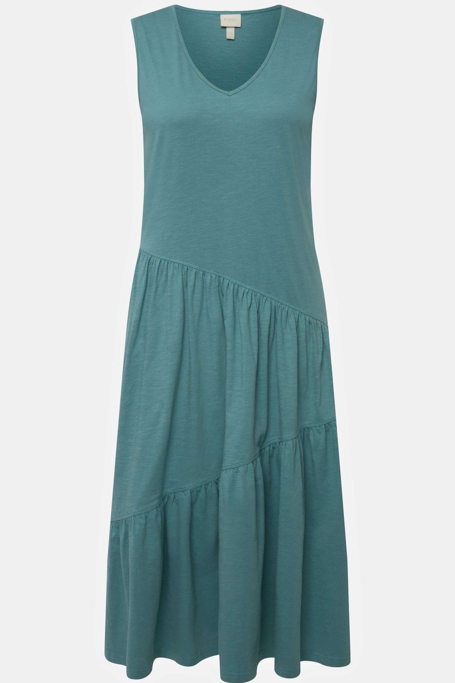 Dresses | Ulla Popken Green Sleeveless Midi Dress