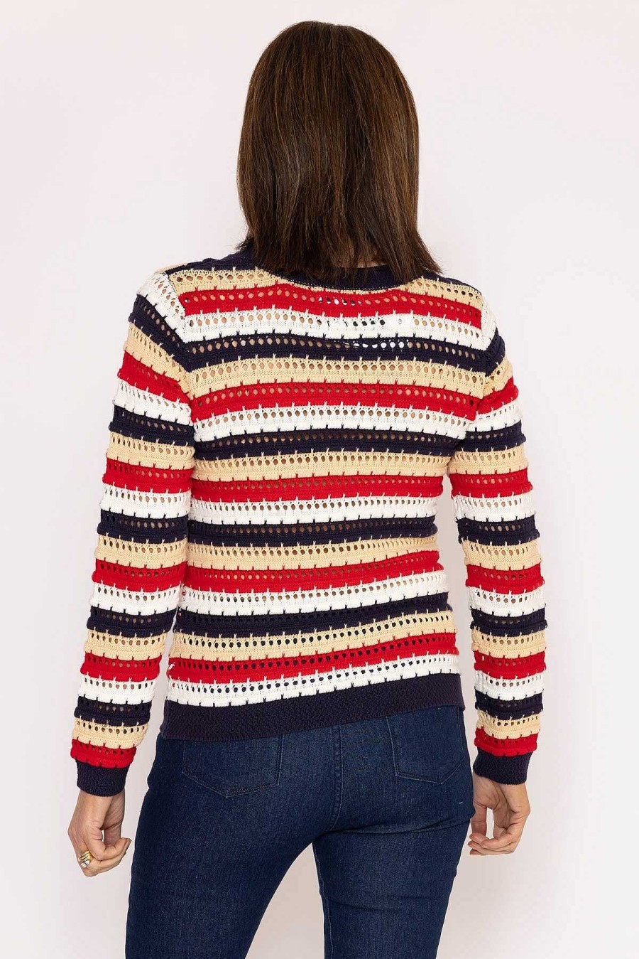 Jumpers & Cardigans | Voulez Vous Textured Stripe Cotton Knit In Multi