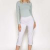 Jeans & Trousers | Kelly & Grace Weekend Bengaline Crop Pants In Grey