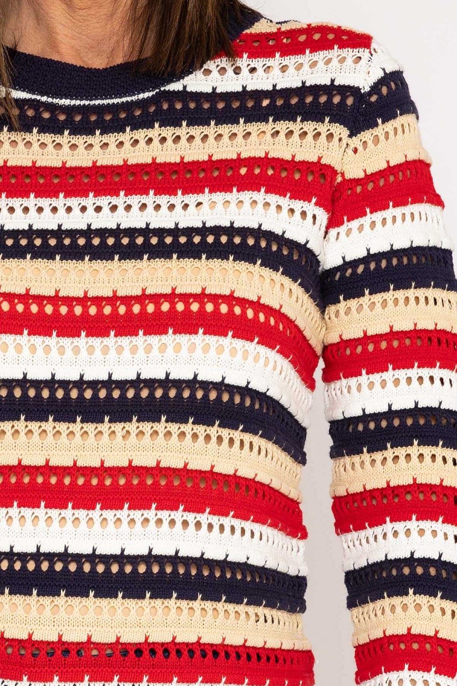 Jumpers & Cardigans | Voulez Vous Textured Stripe Cotton Knit In Multi