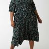 Dresses | Nova of London Green Printed Midi Dress