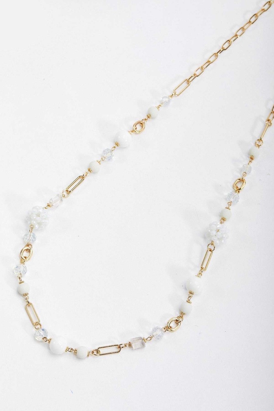 Necklaces | Soul Jewellery White And Gold Long Necklace