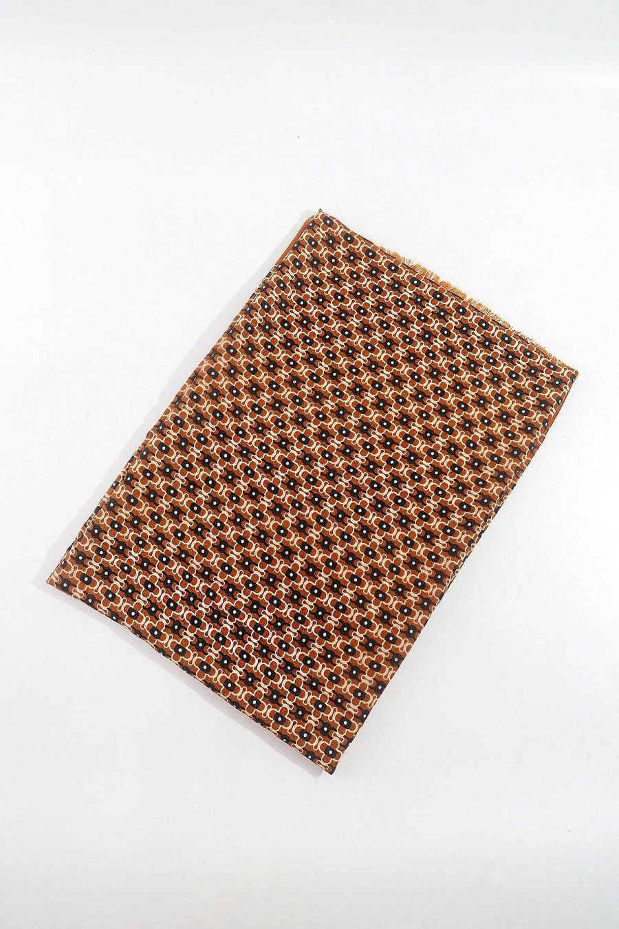 Accessories | SOUL Accessories Geo Print Scarf In Brown