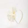 Fascinators | SOUL Accessories Cream Feather Flower Fascinator