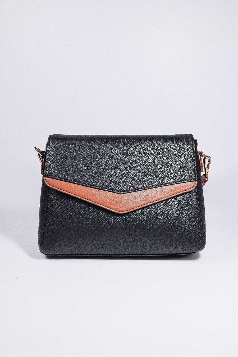 Accessories | SOUL Accessories Contrast Texture Crossbody In Black