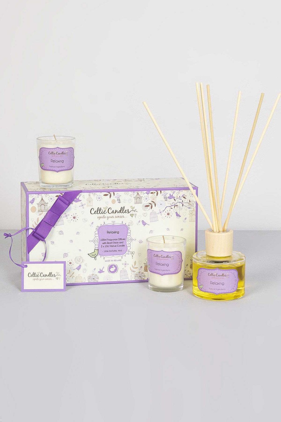 Homeware | Celtic Candles Relaxing Candle And Diffuser Gift Box