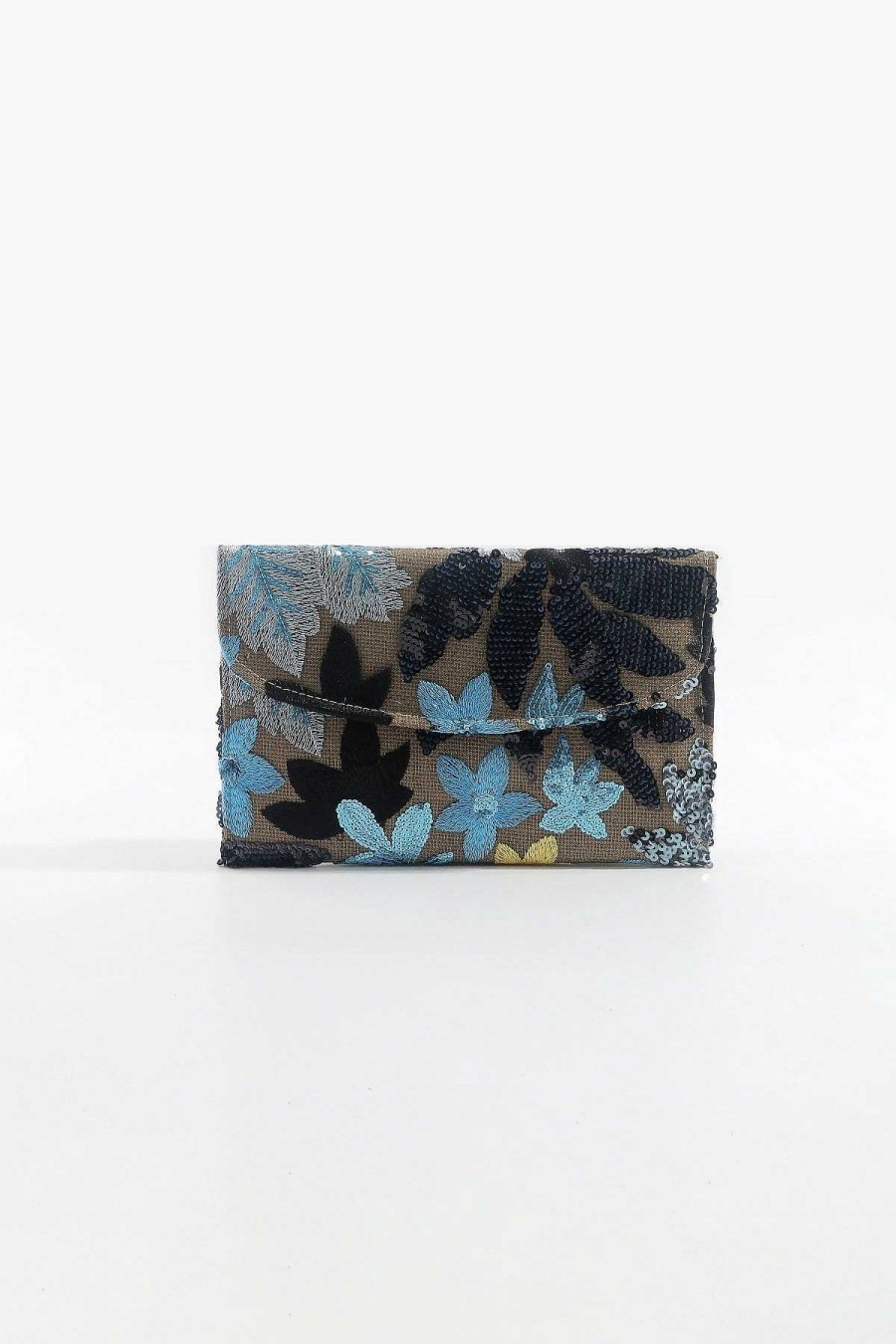 Accessories | SOUL Accessories Navy Embellished Clutch Bag