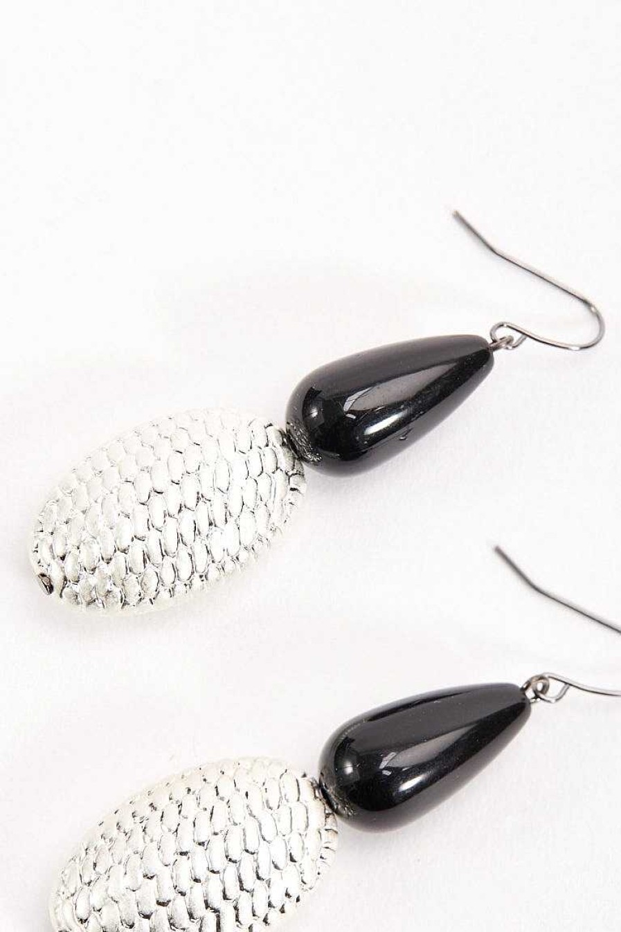 Earrings | Soul Jewellery Silver Earrings With Black Stone