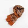 Accessories | SOUL Accessories Geo Print Scarf In Brown