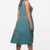 Dresses | Ulla Popken Green Sleeveless Midi Dress