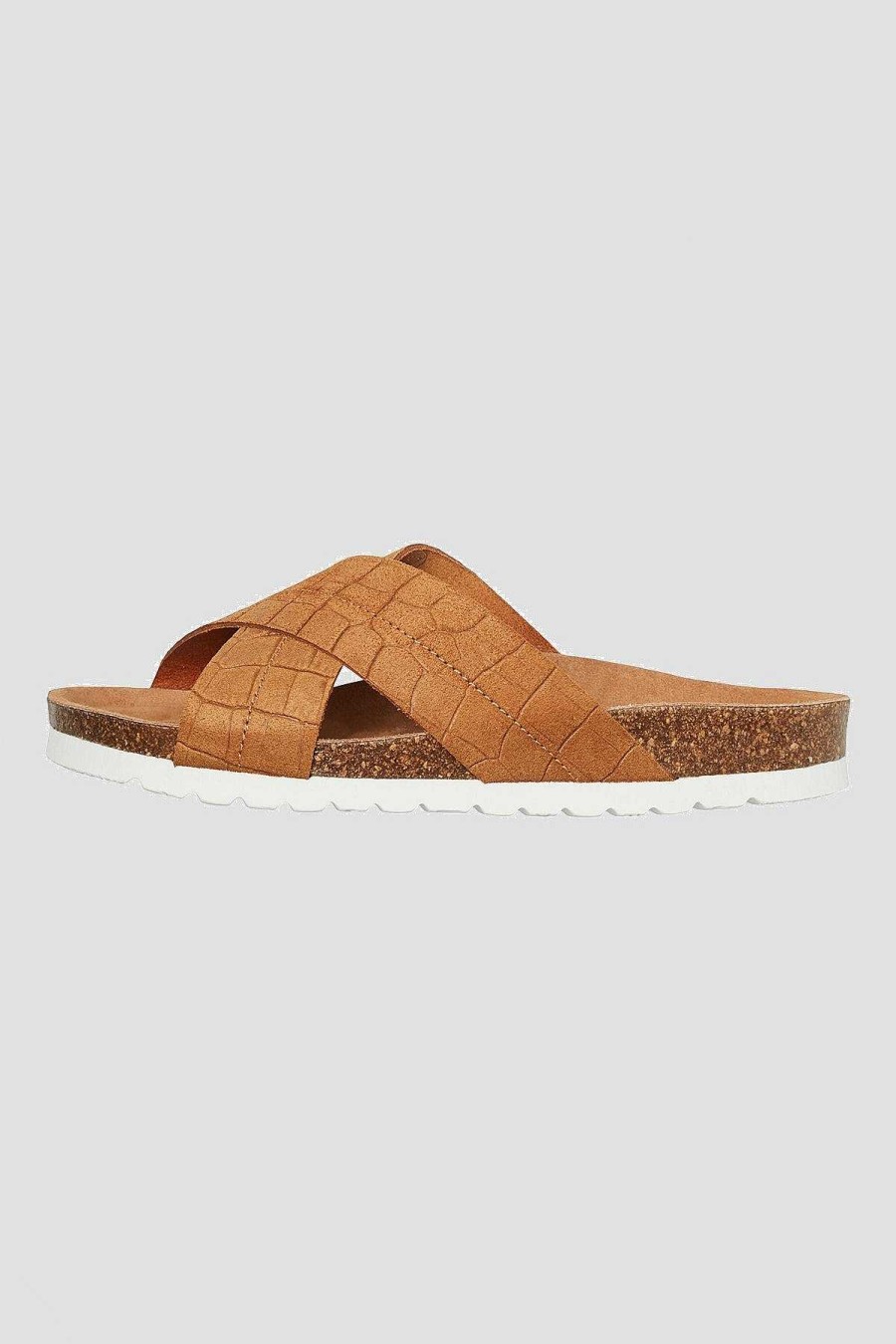 Footwear | Vero Moda Stina Leather Sandals In Camel