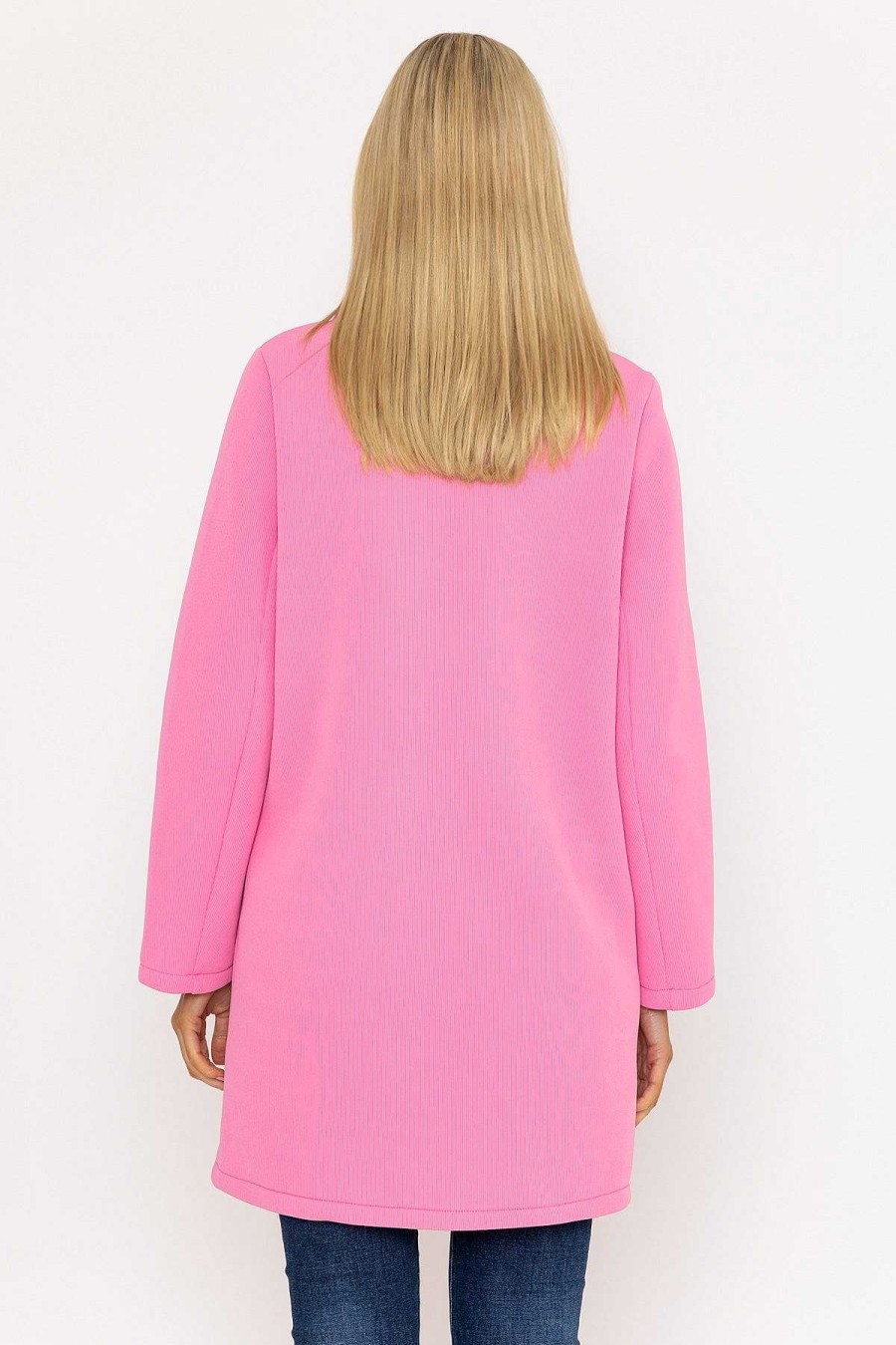 Coats & Jackets | Pala D'oro Scuba Coat In Pink