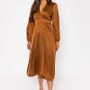 Sale Dresses | Pala D'oro Veronica Midi Dress In Copper