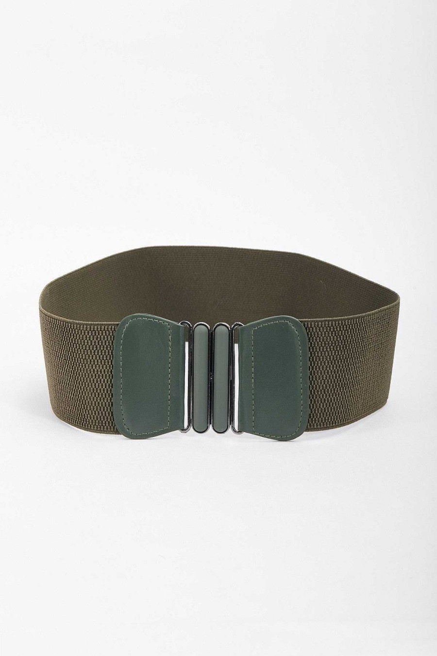 Belts | SOUL Accessories Elasticated Khaki Belt