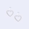 Jewellery | Knight & Day Silver Hoop & Heart Earrings