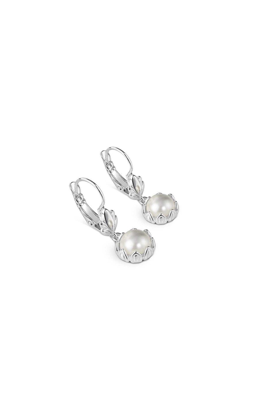 Boxed Gifts | Newbridge Silverware Jewellery Pearl Leaf Drop Earrings