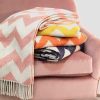 Homeware | Scatter Box Ziggy Throw 127X178Cm In Orange And Grey