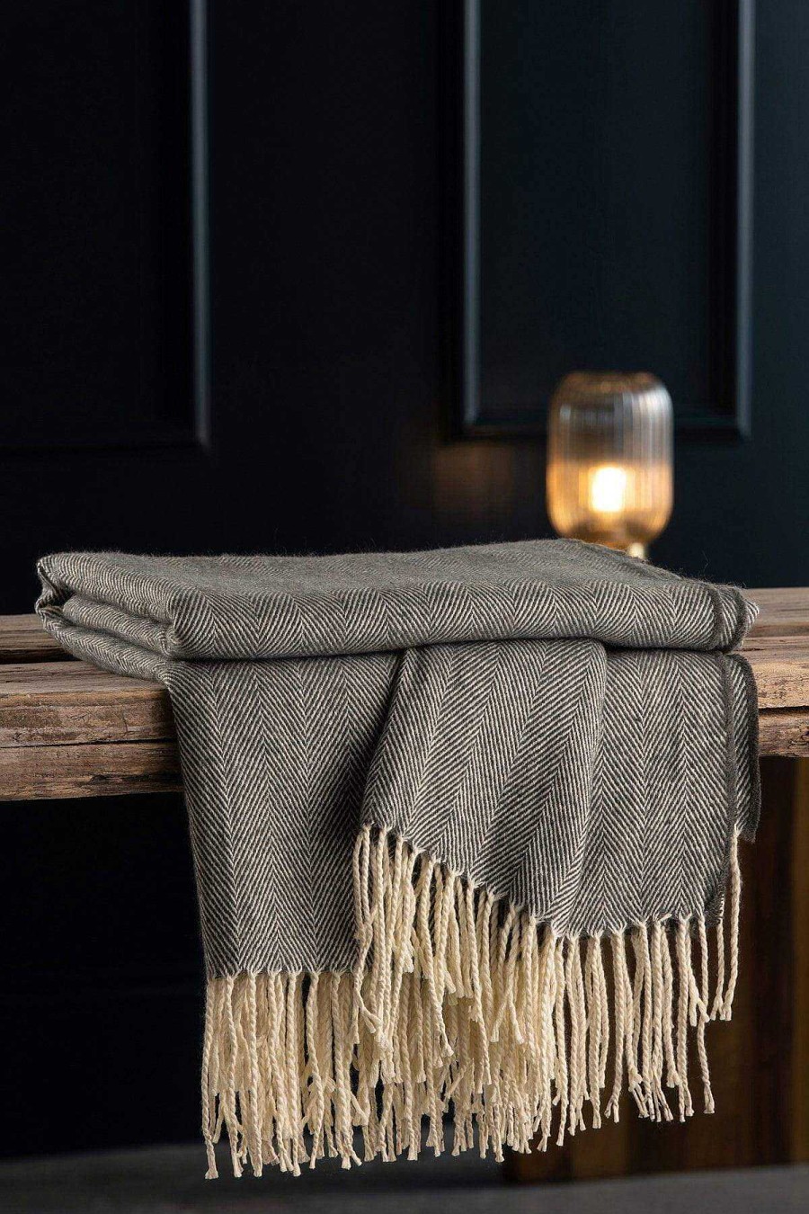 Throws | Galway Crystal Herringbone Knit Throw