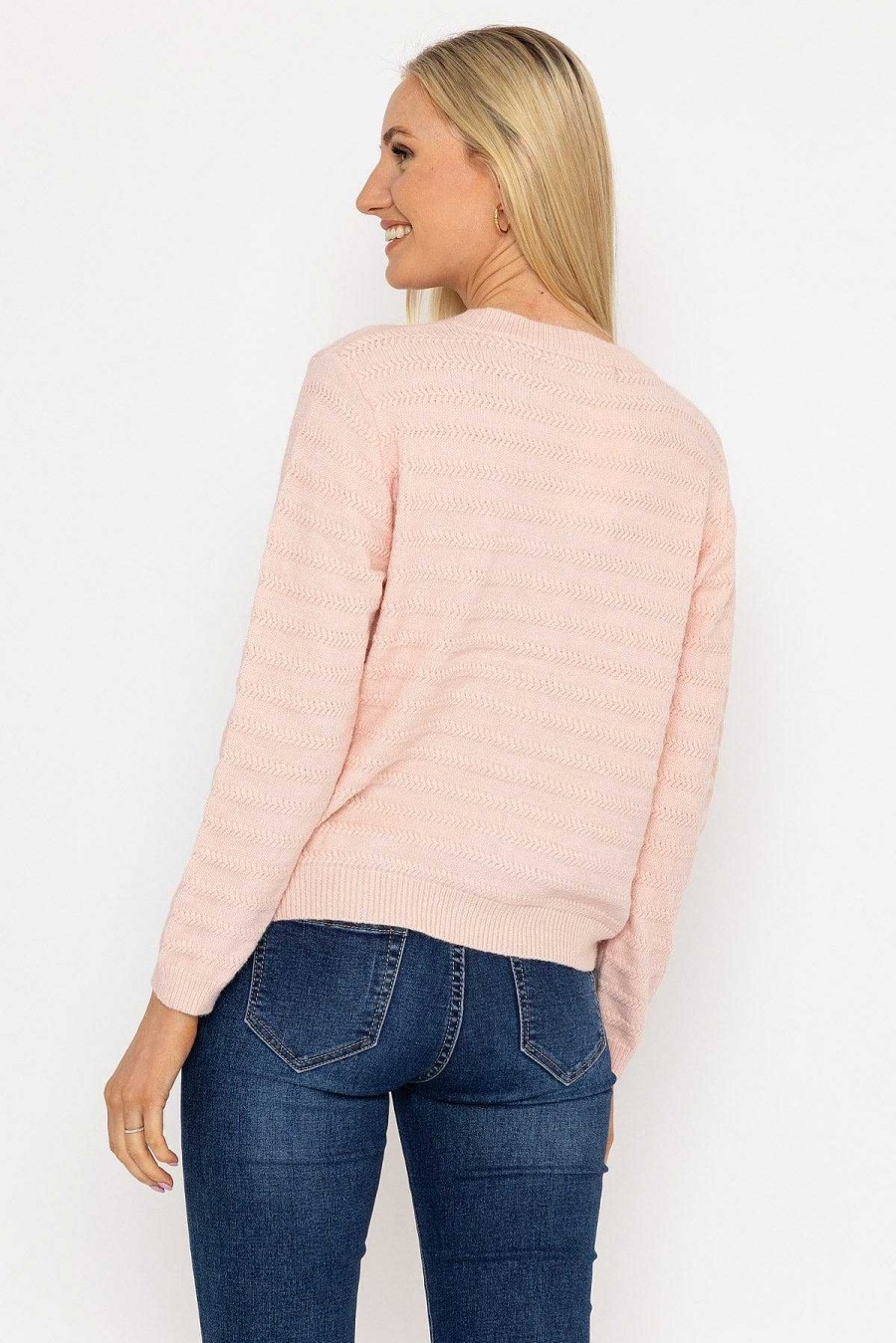 Jumpers & Cardigans | J'aime la Vie Button Up Cardigan In Pink