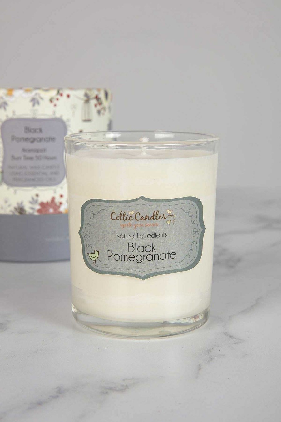 Homeware | Celtic Candles Black Pomegranate Aromapot Round Tumbler 20Cl